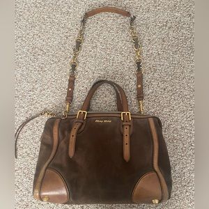 Miu Miu leather / Suede bag